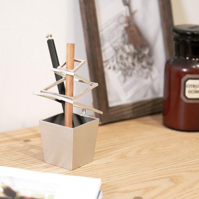 一輪差し HOOP KAKU≪在庫確認後、21営業日程で出荷≫ ( 能作 母の日 プレゼント 初任給 ガラス フラワーベース 花器 一輪挿し おすすめ 高岡銅器 )