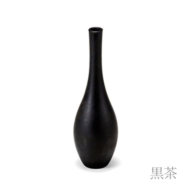 一輪差し 黒茶 ミニ≪在庫確認後、21営業日程で出荷≫ ( 能作 母の日 プレゼント 初任給 ガラス フラワーベース 花器 一輪挿し おすすめ 高岡銅器 )
