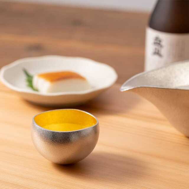 食器、てずくり 小鉢 Kuzushi Tare 金箔 小 / 能作 和食 食器 おつまみ 朝食