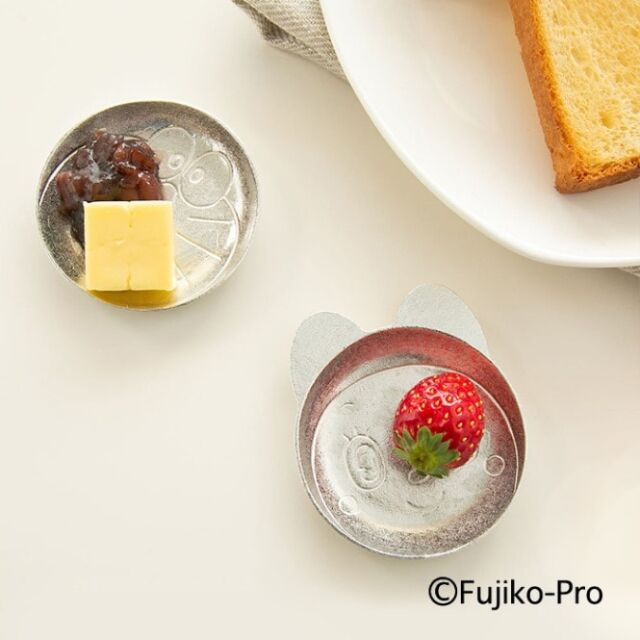 豆皿セット ドラえもん＆ドラミちゃん 2種入り≪在庫確認後、10~14営業日程で出荷≫ ( 能作 プレート 醤油皿 豆皿 和食 洋食 高岡銅器 )