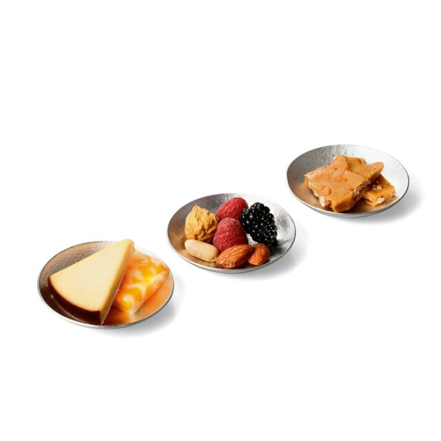 小皿セット すずこざら 3個入り≪在庫確認後、10~14営業日程で出荷予定≫ ( 能作 プレート 醤油皿 豆皿 和食 洋食 高岡銅器 )