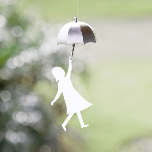 風鈴 アンブレラ ニッケル 短冊付≪在庫確認後、10~14営業日程で出荷予定≫ ( 能作 受付 来客用 仏具 仏壇 人気 高岡銅器 )