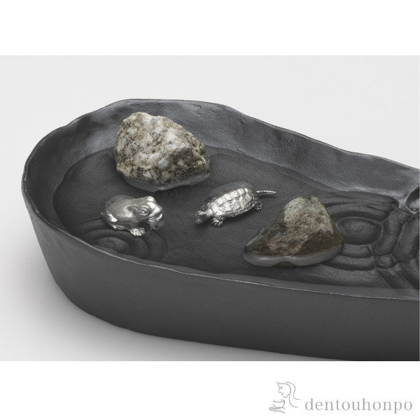 雫影用アクセサリー 亀　蛙　天然石（２つ） 4個セット≪在庫確認後、1~3営業日で出荷≫ ( 木札名入れ有料 置物 幸運 風水 縁起物 人気 高岡銅器 )