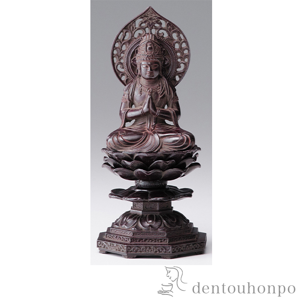 送料無料】 仏像 勢至菩薩 選べる3色／古美金／古美青銅／古美茶 15cm