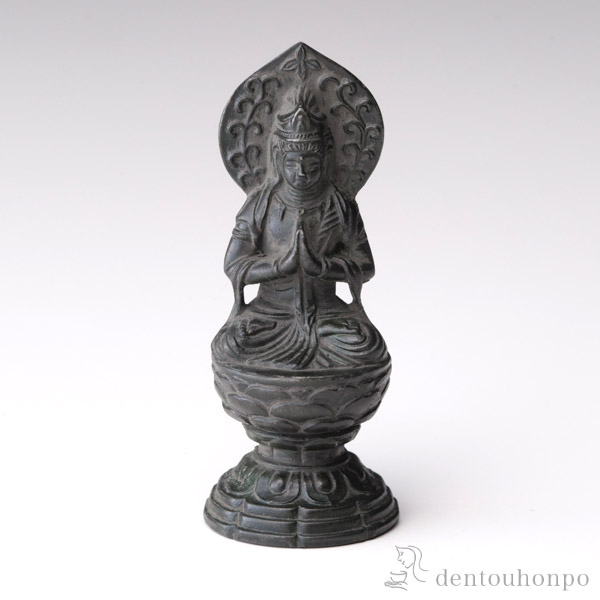 送料無料】 仏像 勢至菩薩 選べる3色／古美金／古美青銅／古美茶 7cm