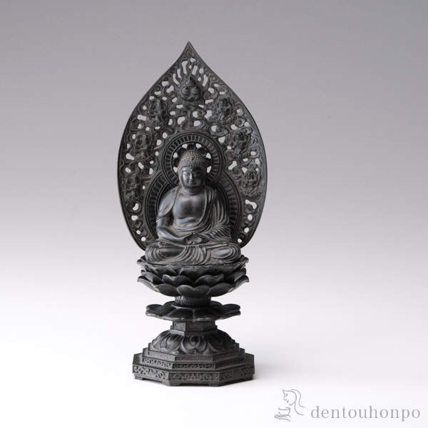 国産品 高岡製・上彫五具足35本金メッキ 仏光寺派紋入香炉天竜付（送料  