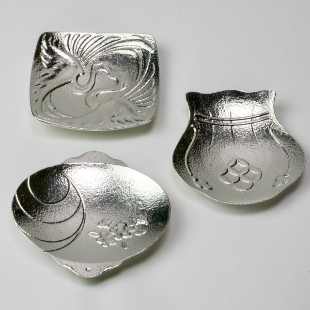 送料無料】 福楽 まめざら 向鶴 宝袋 小槌 3個セット / カレー皿