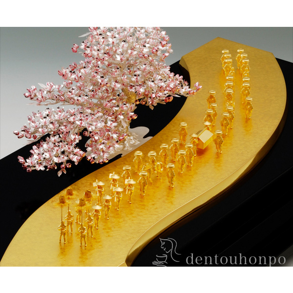 大淵光則 純金 富士に桜 性的 額縁