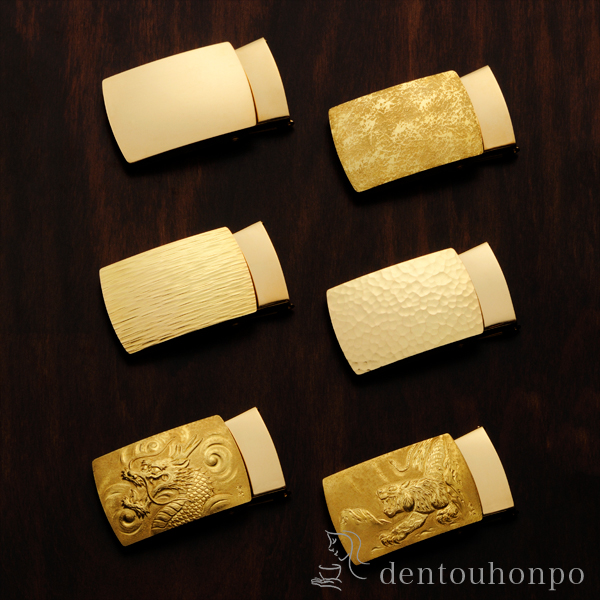 送料無料】 K18 バックル 龍 / 光則（金工芸） シューホーン くつべら