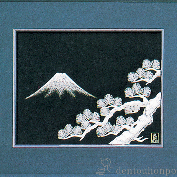 銀製　貴金属画　松に鶴　B 4号　光則作　銀工芸　 額縁　飾り　フレーム　　純銀 銀製 貴金属画 松に鶴 B 4号 ( 光則（銀工芸） 額縁 飾り