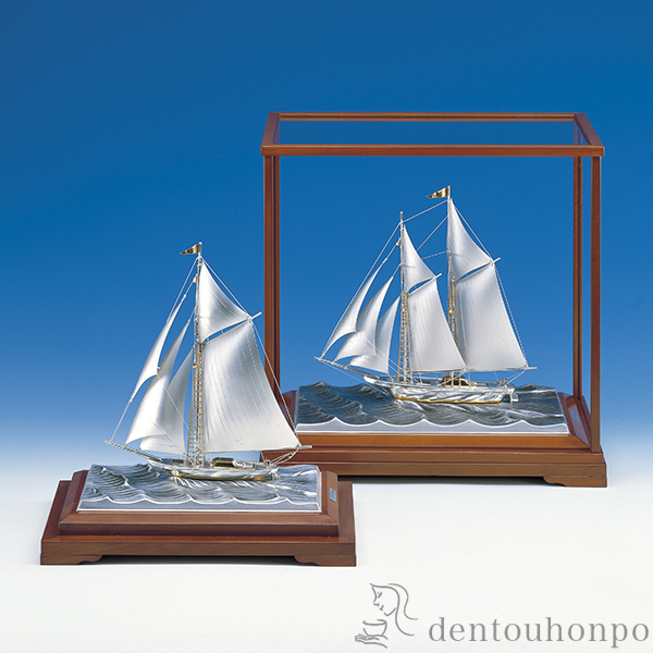 送料無料】 銀製 ヨット 1本マスト C 60g / 武比古 退職祝い  