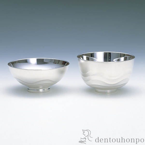 送料無料】 銀製 抹茶茶碗 冬 / 抹茶碗 茶道具 茶器 お稽古用 抹茶  