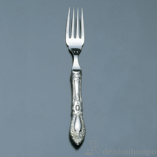 【送料無料】銀製 キングリチャード フィッシュフォーク≪在庫確認後、10~14営業日程で出荷≫ ( セット ティー コーヒー デザート 出産祝い 東京銀器（銀工芸） )