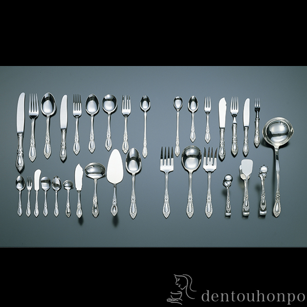 送料無料】 銀製 キングリチャード ストロベリースプーン / セット