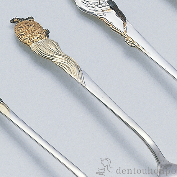 送料無料】 銀製 コーヒースプーン 亀 / セット ティー コーヒー