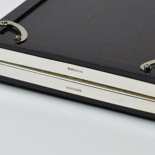 送料無料】 銀製 写真立 洋彫ダブル D 5.5インチ / 写真立て フォト