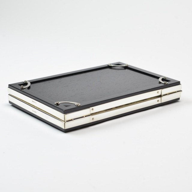 送料無料】 銀製 写真立 洋彫ダブル D 5.5インチ / 写真立て フォト