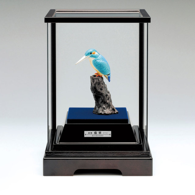 【送料無料】銀製 翡翠 LPC 15g≪在庫確認後、10~14営業日程で出荷≫ ( 退職祝い 定年 高級 コレクション 美術品 工芸品 伝統 東京銀器（銀工芸） )