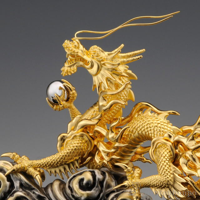 送料無料】 純金 青雲吉祥龍 A 1000g / 高級 コレクション 美術品 工芸 