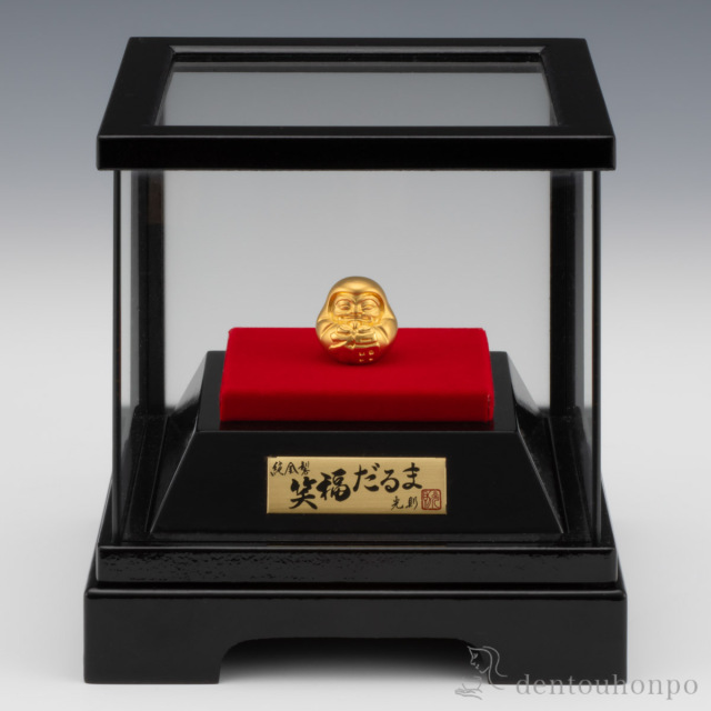 送料無料】 純金 笑福だるま 3g / 高級 コレクション 美術品 工芸品