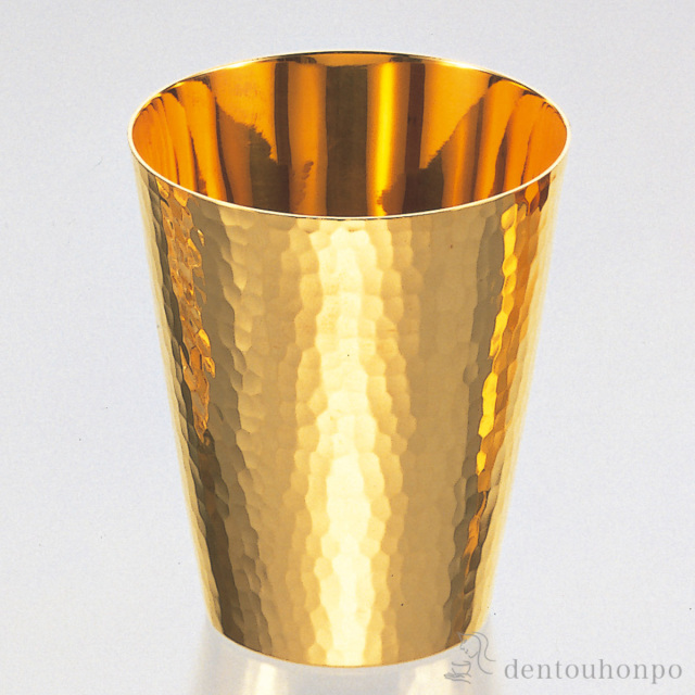 送料無料】 純金 ウイスキーコップ 鎚目 A 110g / 高級 コレクション  