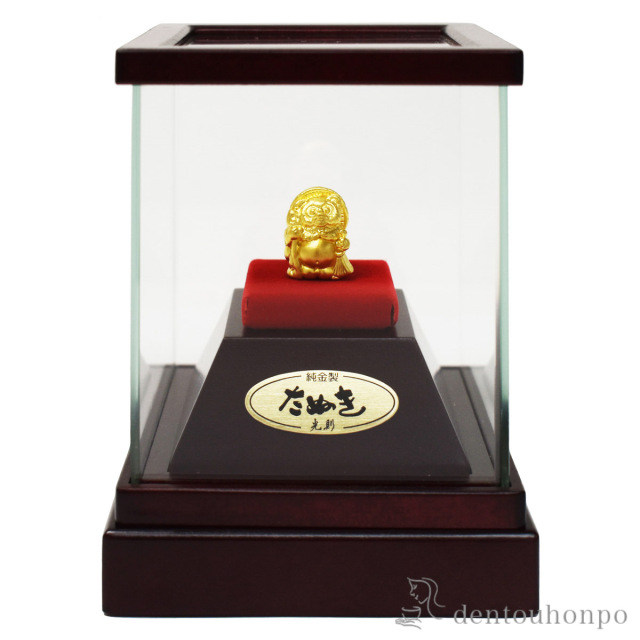 【送料無料】純金 たぬき 2g≪1ヶ月程で出荷予定≫ ( 高級 コレクション 美術品 工芸品 伝統 東京銀器（金工芸） )