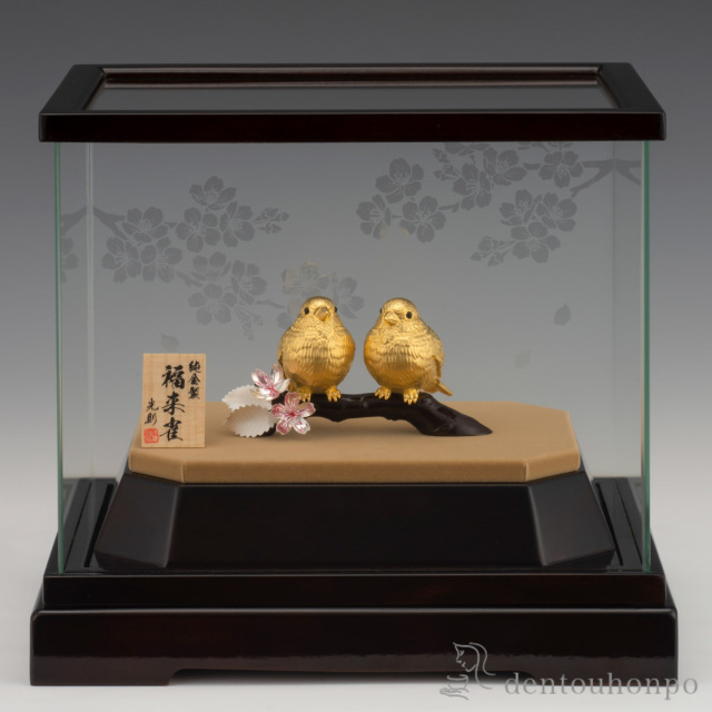 送料無料】 純金 福来雀 純金20g / 高級 コレクション 美術品 工芸品