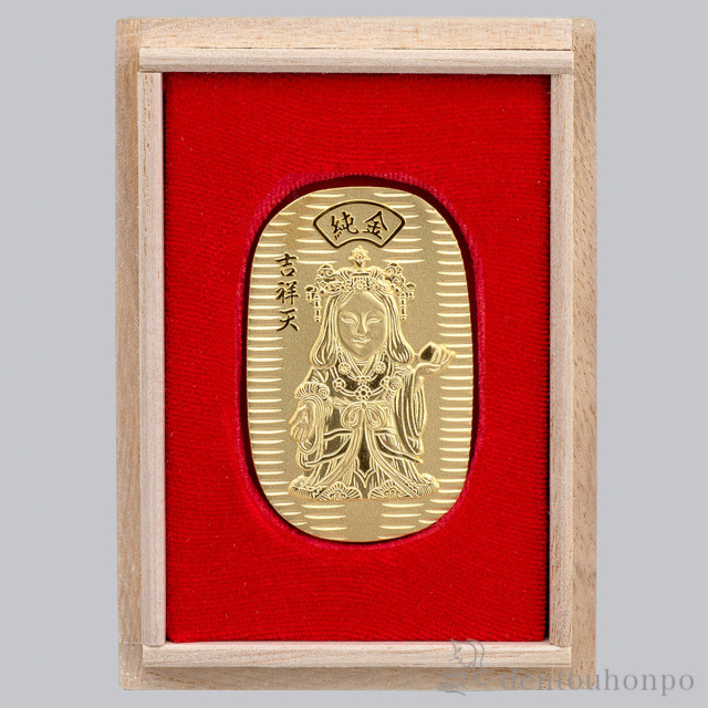 【送料無料】純金 八福神小判 吉祥天 11g≪1ヶ月程で出荷予定≫ ( 高級 コレクション 美術品 工芸品 伝統 東京銀器（金工芸） )