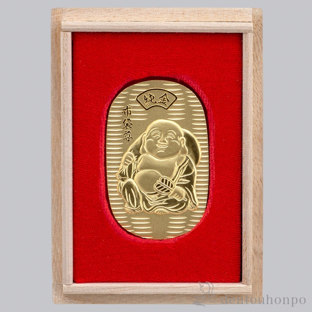 送料無料】 純金 八福神小判 布袋尊 11g / 高級 コレクション 美術品