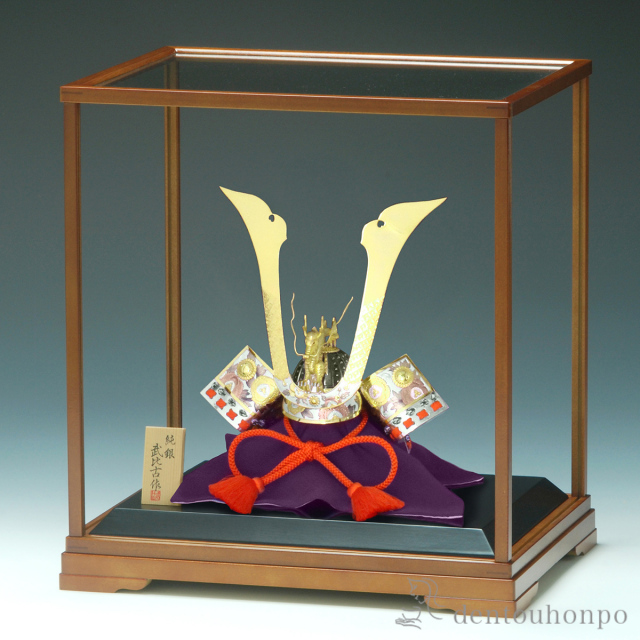 【送料無料】銀製 兜 龍 A・265g≪在庫確認後、10~14営業日程で出荷予定≫ ( 木札名入れ有料 兜 武者人形 コンパクト こいのぼり 人気 東京銀器（銀工芸） )