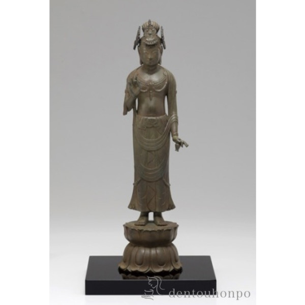 送料無料】 銅製 夢違観音 塗板付き / 仏壇 寺院 仏様 日本 仏具 高岡