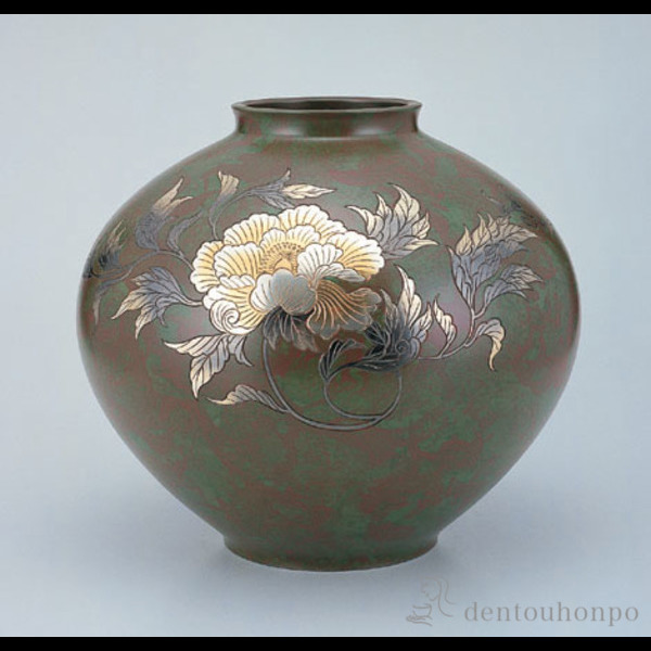高岡銅器花瓶 高岡銅器】富貴花瓶 8号 | 富山県高岡市 | ふるさと納税サイト