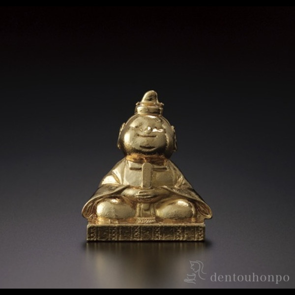 天神様 プチ 純金メッキ / 仏壇 寺院 仏様 日本 仏具 高岡銅器 ≪在庫