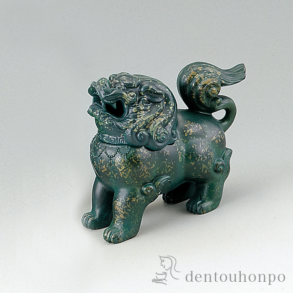 獅子香炉 青金色 小≪在庫確認後、1~3営業日で出荷≫ ( お香 線香 リラックス 仏具 人気 高岡銅器 )