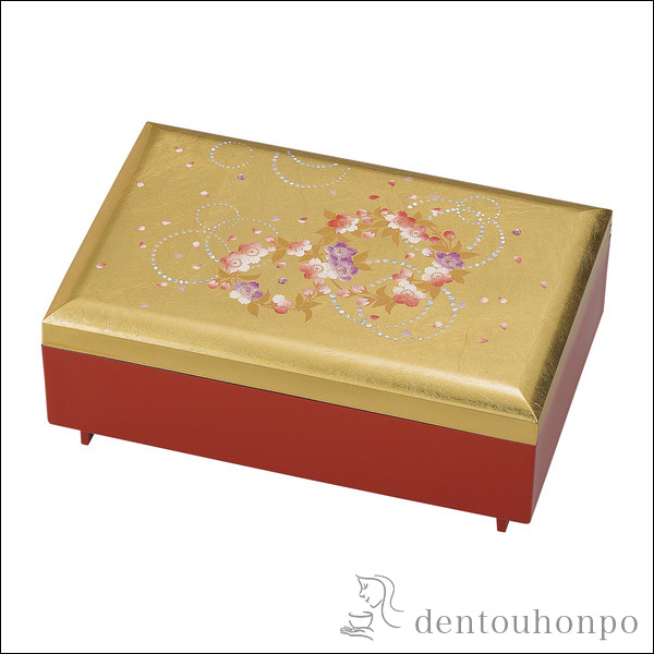 匠宝石箱 かりん≪在庫確認後、1~3営業日で出荷≫ ( 名入れ有料 アクセサリー入れ 収納ボックス ケース BOX 宝物 山中漆器 )