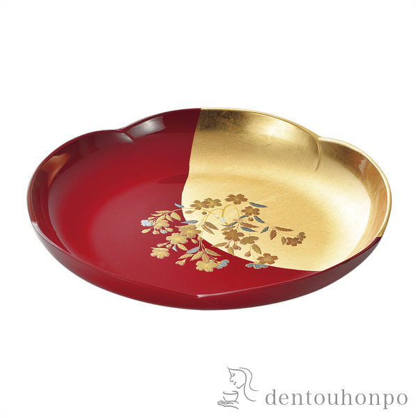 盛鉢 さくら 9号≪注文後に商品取り寄せ、後日納期連絡致します≫ ( 名入れ有料 退職祝い 定年 和食 セット 料理 お祝い 女性 山中漆器 )