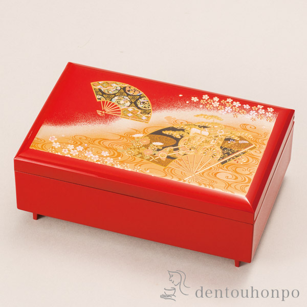 匠宝石箱 京雅≪在庫確認後、1~3営業日で出荷≫ ( 名入れ有料 アクセサリー入れ 収納ボックス ケース BOX 宝物 山中漆器 )