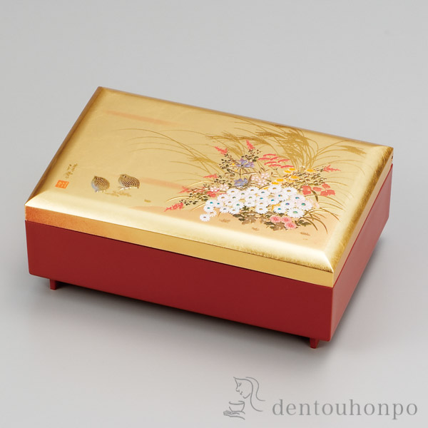 匠宝石箱 みやび≪在庫確認後、1~3営業日で出荷≫ ( 名入れ有料 退職祝い 定年 アクセサリー入れ 収納ボックス ケース お祝い 女性 山中漆器 )