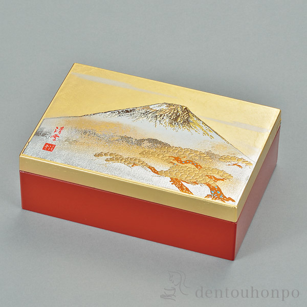 送料無料】 アクセサリーBOX 白富士 金 / 初任給 プレゼント 父の日 早