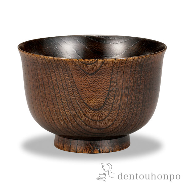送料無料】 にっぽんの木 欅椀 羽反 3.6号 ペア / 雑煮椀 お椀 お