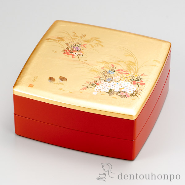 胴張オードブル みやび 中子付≪在庫確認後、1~3営業日で出荷≫ ( お正月 新年 おせち 運動会 漆塗り お祝い 女性 山中漆器 )