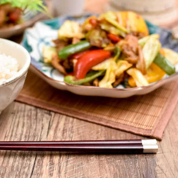 【新品未使用】GNU 漆 GNU オリジナルの漆箸 拭きうるし八角箸 金銀ライン【送料無料】 | 岩多箸店オンラインショップ