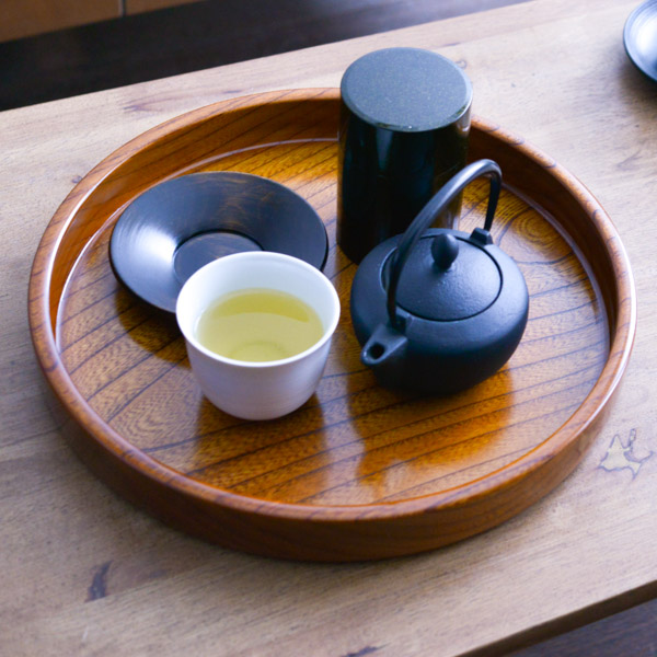 【送料無料】茶盆 欅 すり漆 11号≪在庫確認後、1~3営業日で出荷≫ ( ランチョンマット コーディネート 和食 洋食 おすすめ 山中漆器 )