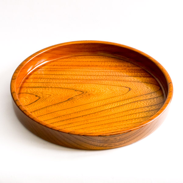 送料無料】 茶盆 欅 すり漆 11号 / ランチョンマット コーディネート