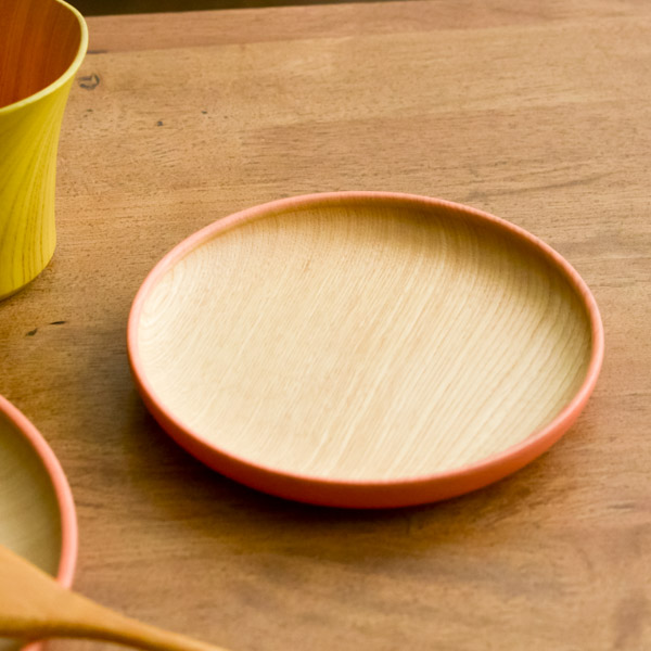 【送料無料】皿 彩いろ もも 小≪在庫確認後、1~3営業日で出荷≫ ( セット 醤油皿 豆皿 和食 洋食 山中漆器 )