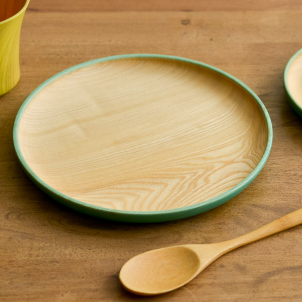 皿 彩いろ ひすい 大≪在庫確認後、1~3営業日で出荷≫ ( セット おつまみ 料理 和食 洋食 山中漆器 )