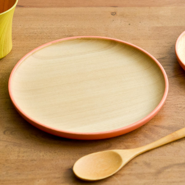 皿 彩いろ もも 大≪在庫確認後、1~3営業日で出荷≫ ( セット おつまみ 料理 和食 洋食 山中漆器 )