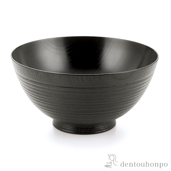 【送料無料】丼 欅5.8丼 黒摺≪3月下旬 入荷予定≫ ( 退職祝い 定年 どんぶり 食器 器 親子丼 しらす丼 山中漆器 )