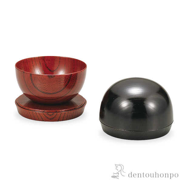 盃 欅2.2球盃　皿付 黒摺　 ぐい呑1個≪在庫確認後、1~3営業日で出荷≫ ( ぐいのみ 盃 酒器 セット 日本酒 山中漆器 )