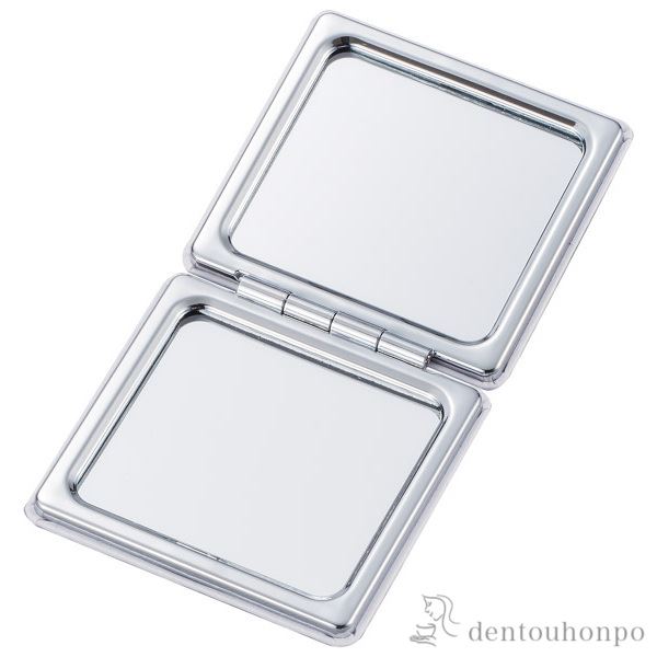 ミニコンパクトミラー 輝桜 拡大鏡付き / ハンドミラー コンパクト お